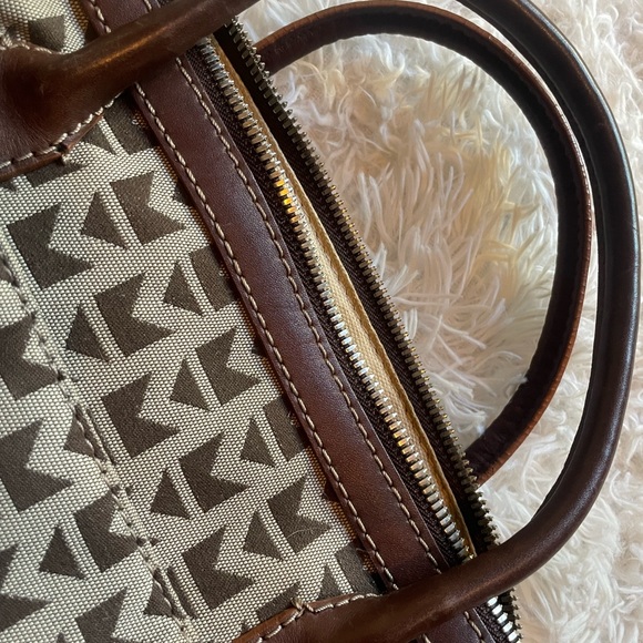 Michael Kors Logo Fabric & Leather Handbag - Picture 6 of 8